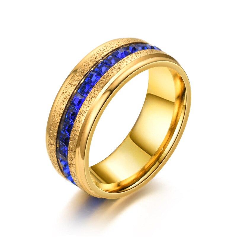 Titanium Stainless Steel 4 Color Rotating Chain Ring