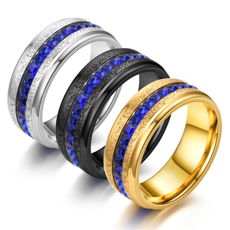 Titanium Stainless Steel 4 Color Rotating Chain Ring