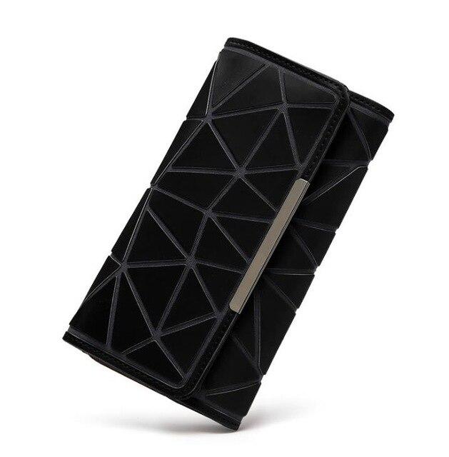 Hologram Clutch purse geometric Matt Color Wallet