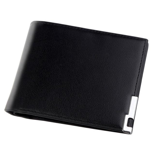 Slim Casual PU leather Metal Wallet