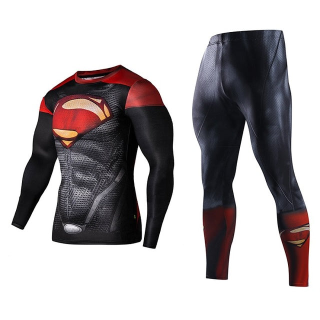 Men's Compression GYM training Suits