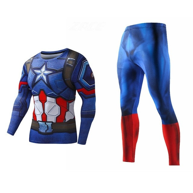 Men's Compression GYM training Suits