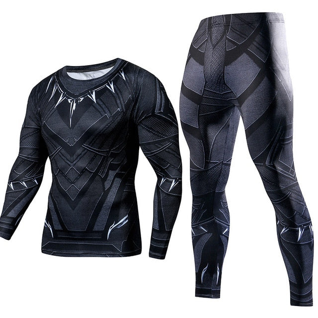 Men's Compression GYM training Suits