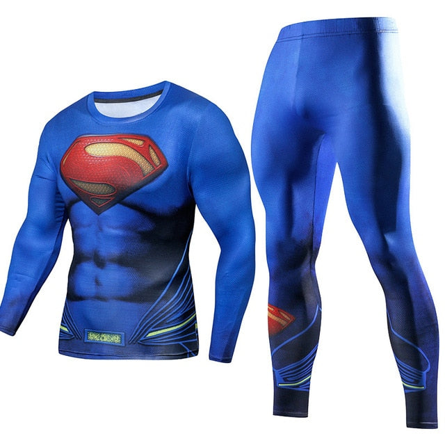 Men's Compression GYM training Suits
