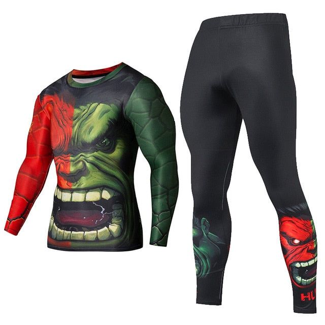 Men's Compression GYM training Suits