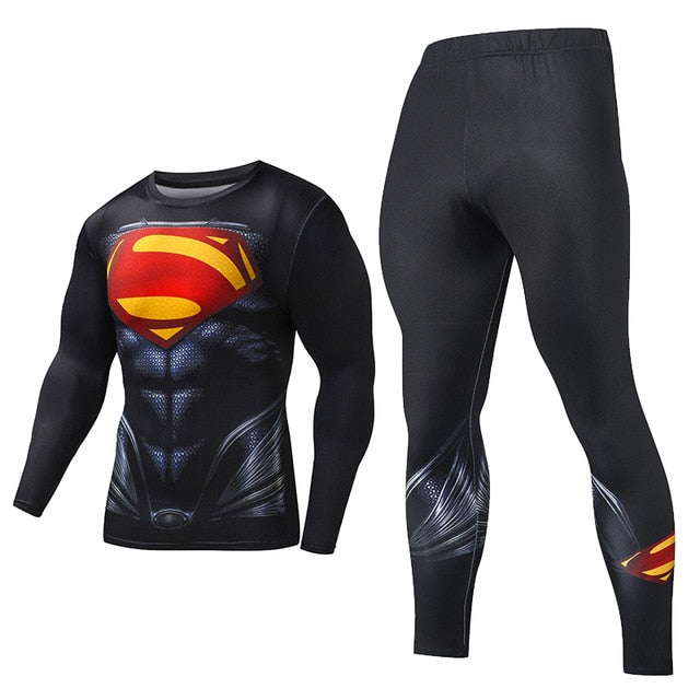 Men's Compression GYM training Suits