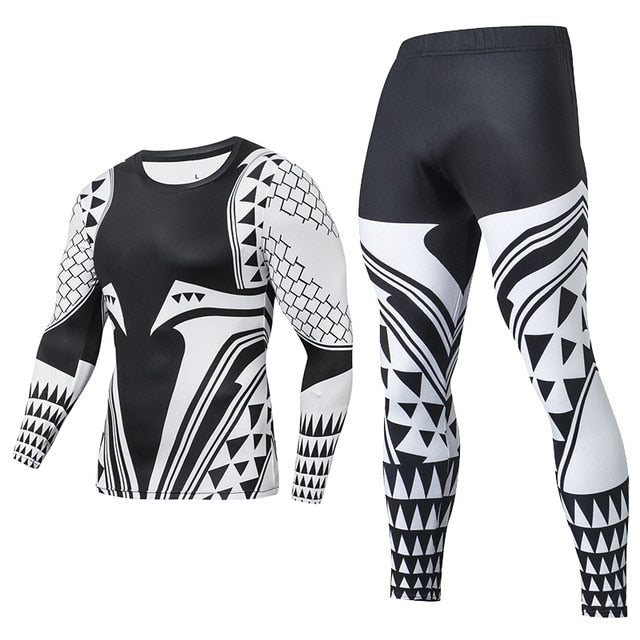 Men's Compression GYM training Suits