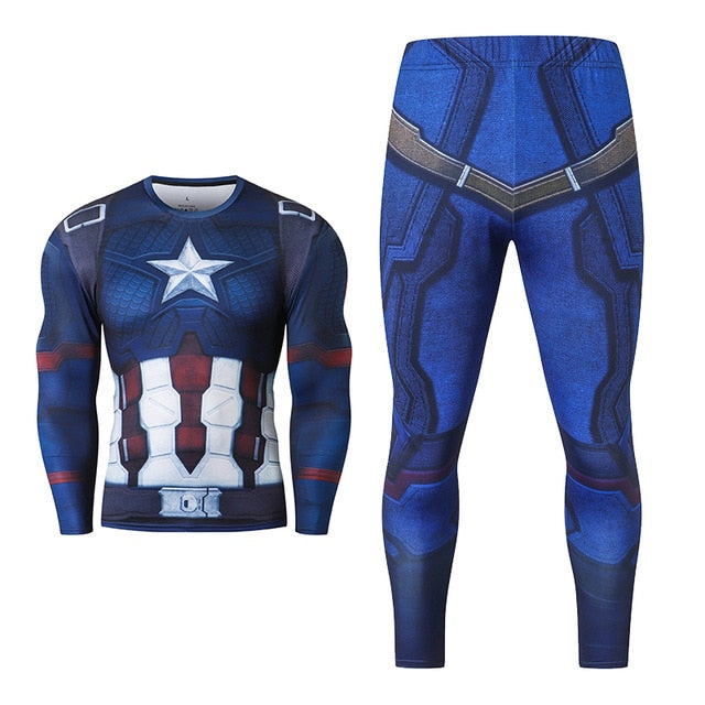 Men's Compression GYM training Suits