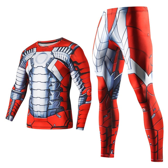 Men's Compression GYM training Suits