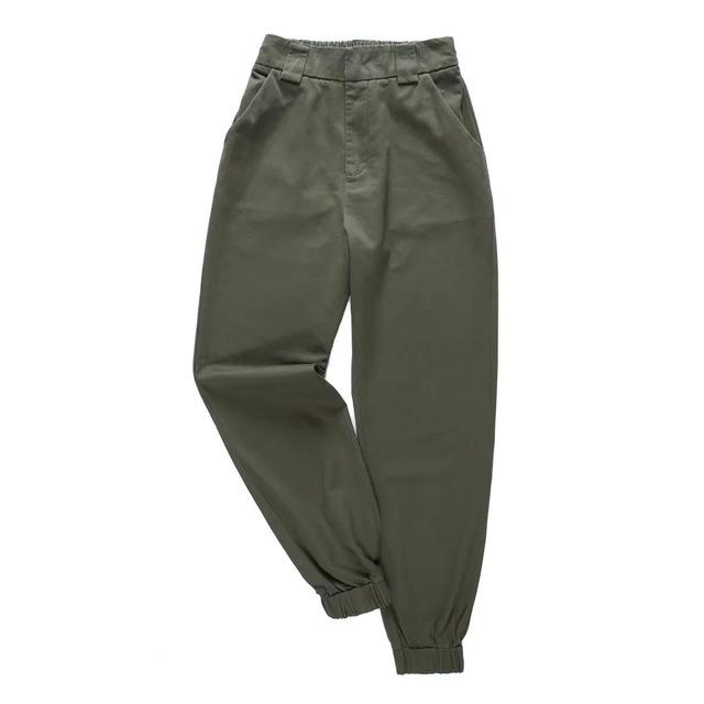 High Waist Ankle Length Cardo Pants