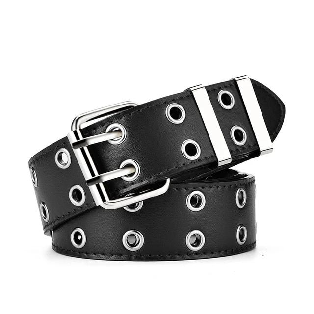 Genuine Leather New Punk style Pin Buckle Belt