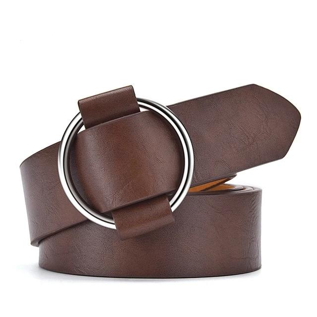 Genuine Leather New Punk style Pin Buckle Belt
