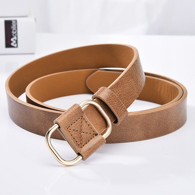 Genuine Leather New Punk style Pin Buckle Belt