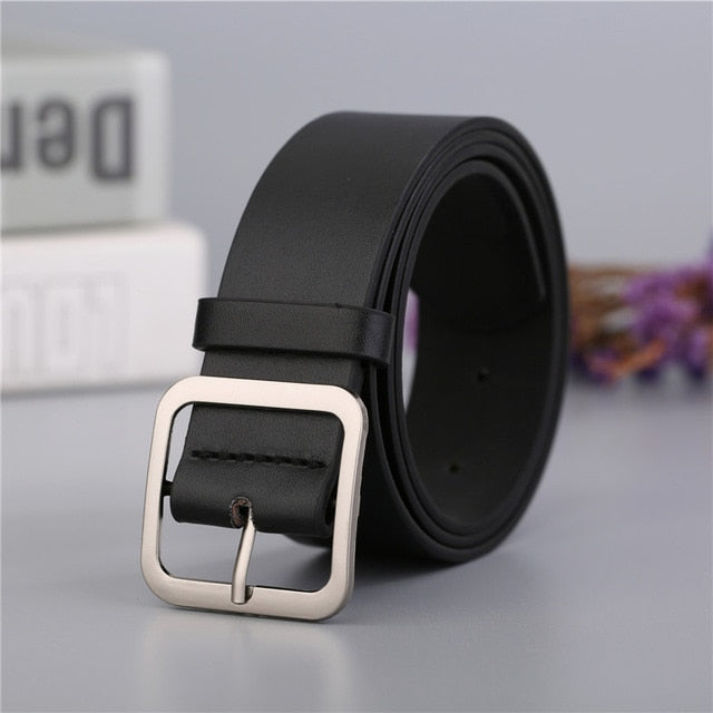 Genuine Leather New Punk style Pin Buckle Belt