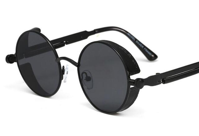 Classic Round Alloy Frame Sunglasses
