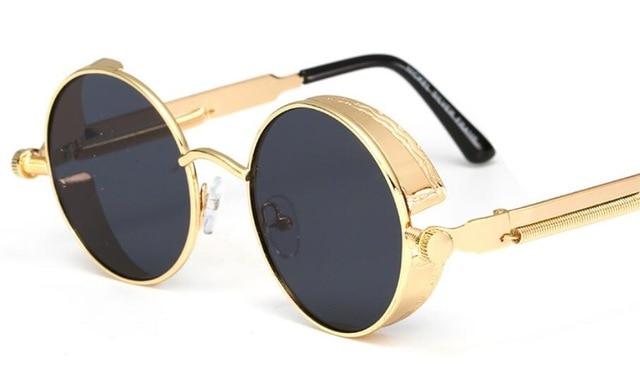 Classic Round Alloy Frame Sunglasses