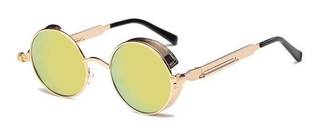 Classic Round Alloy Frame Sunglasses