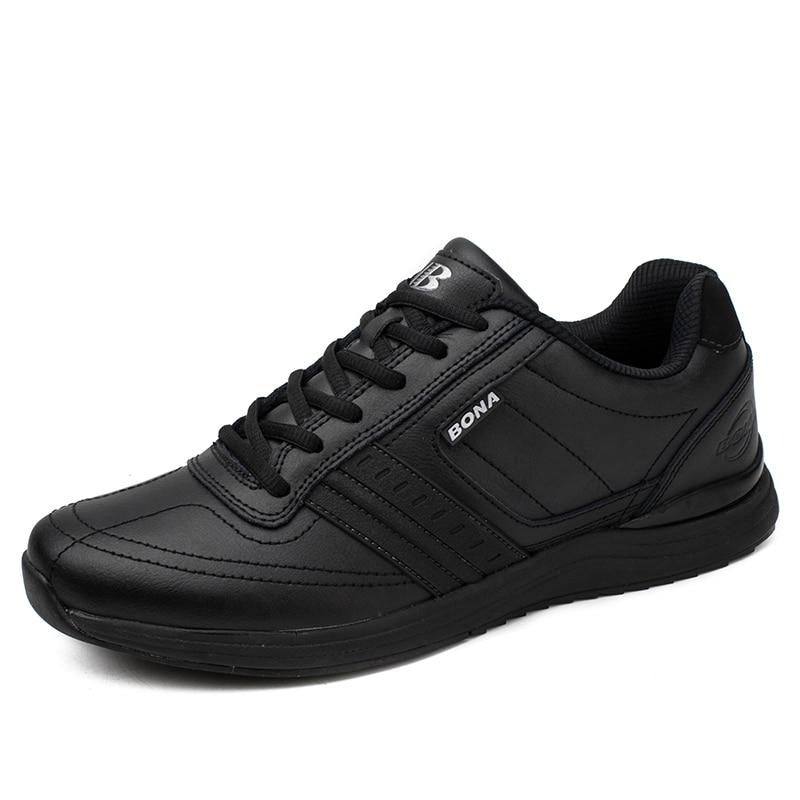 Solid Lace-Up Comfortable Men's Shoes