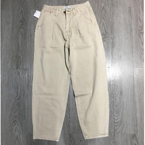 High Waist Solid Pattern Ankle-Length Harem Pants