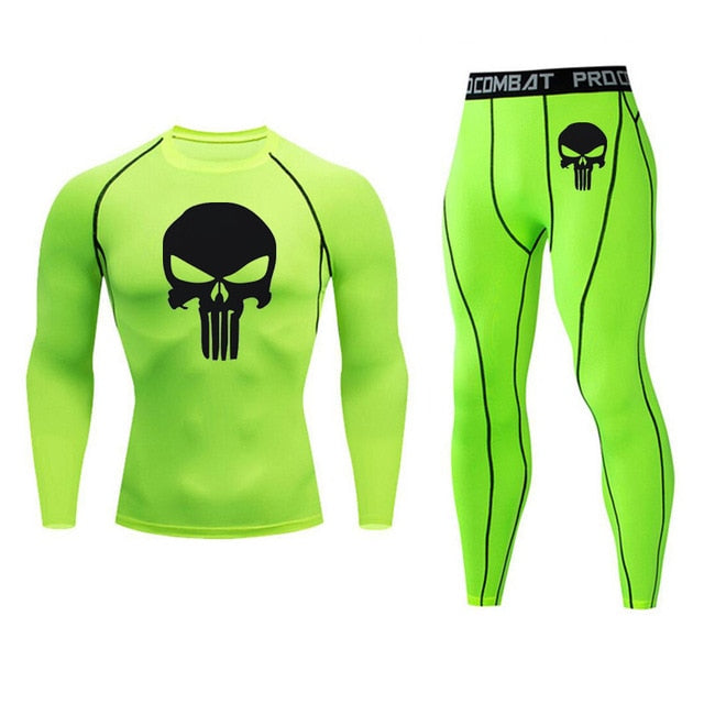 Men's Thermal Long Sleeve Elastic Track and Field Running Wear