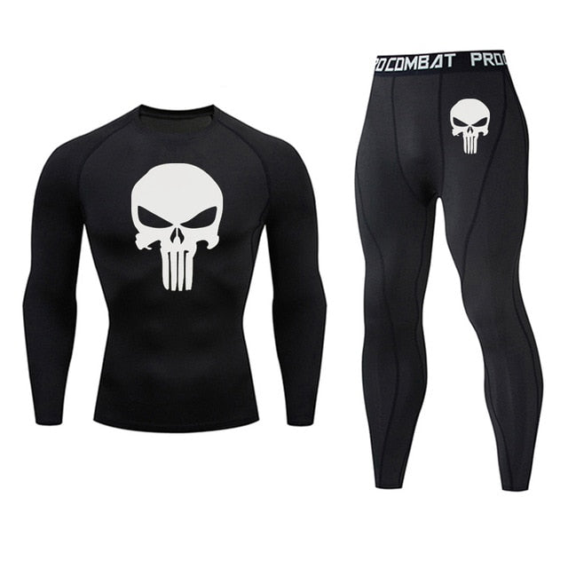 Men's Thermal Long Sleeve Elastic Track and Field Running Wear
