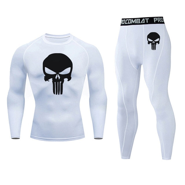 Men's Thermal Long Sleeve Elastic Track and Field Running Wear