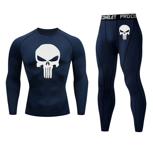 Men's Thermal Long Sleeve Elastic Track and Field Running Wear