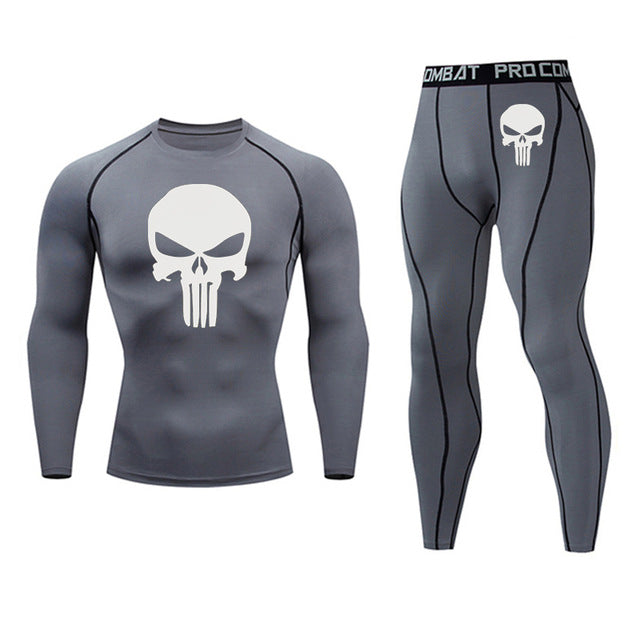 Men's Thermal Long Sleeve Elastic Track and Field Running Wear