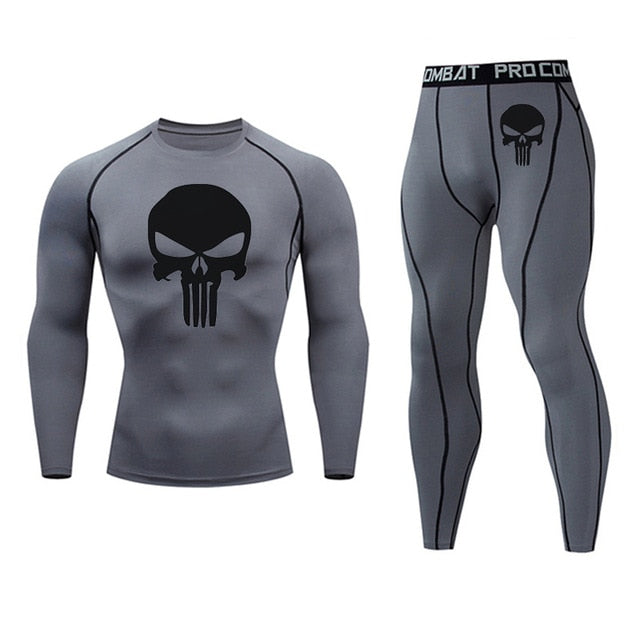 Men's Thermal Long Sleeve Elastic Track and Field Running Wear