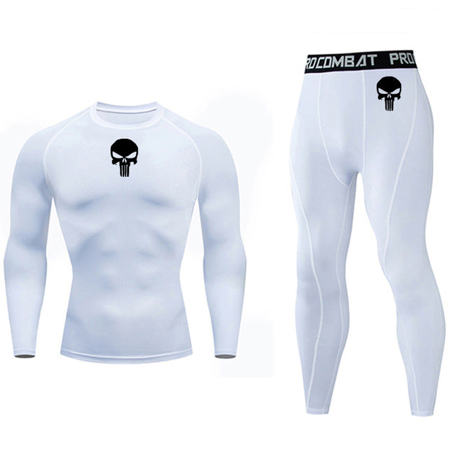Men's Thermal Long Sleeve Elastic Track and Field Running Wear
