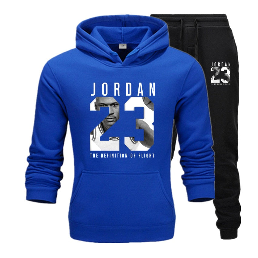 Hoodie + Sweat Pants Casual Suit Set
