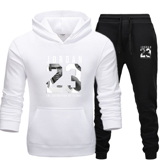 Hoodie + Sweat Pants Casual Suit Set