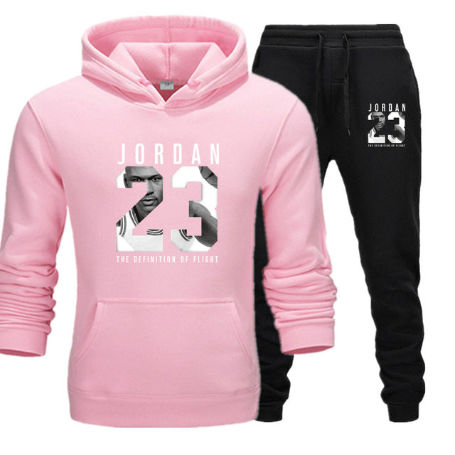 Hoodie + Sweat Pants Casual Suit Set