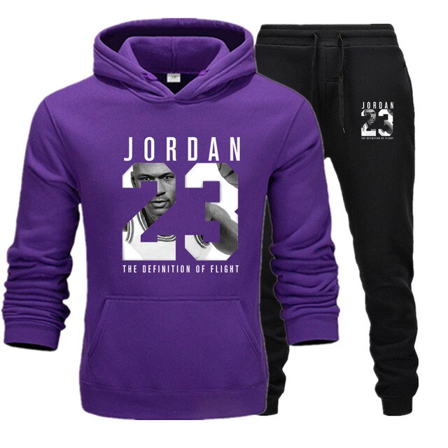 Hoodie + Sweat Pants Casual Suit Set