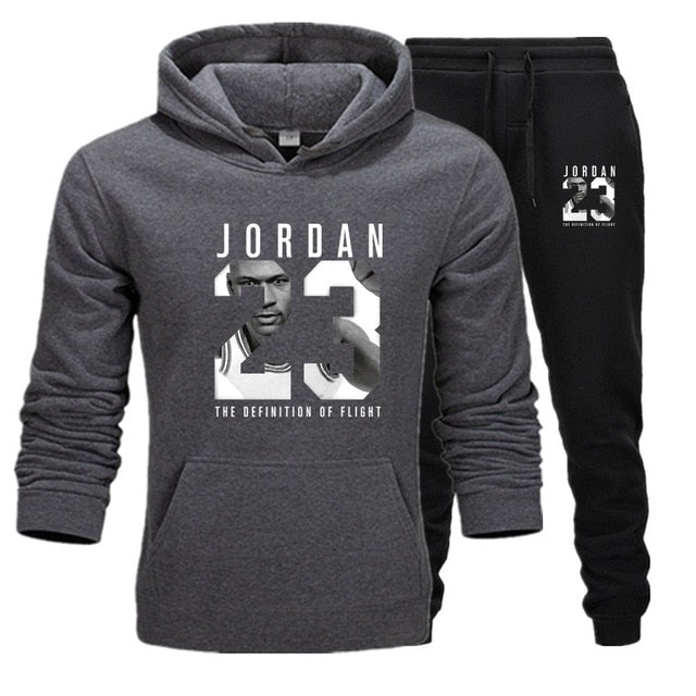 Hoodie + Sweat Pants Casual Suit Set