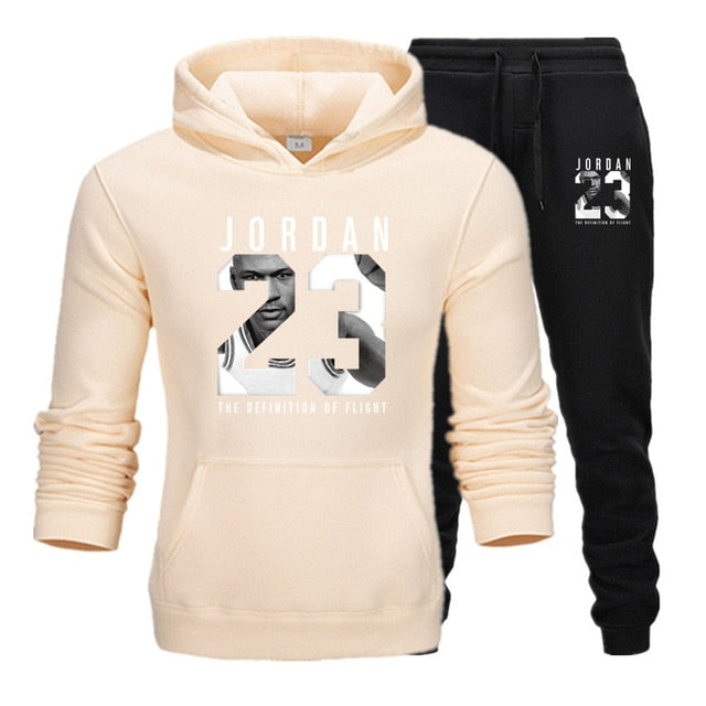 Hoodie + Sweat Pants Casual Suit Set