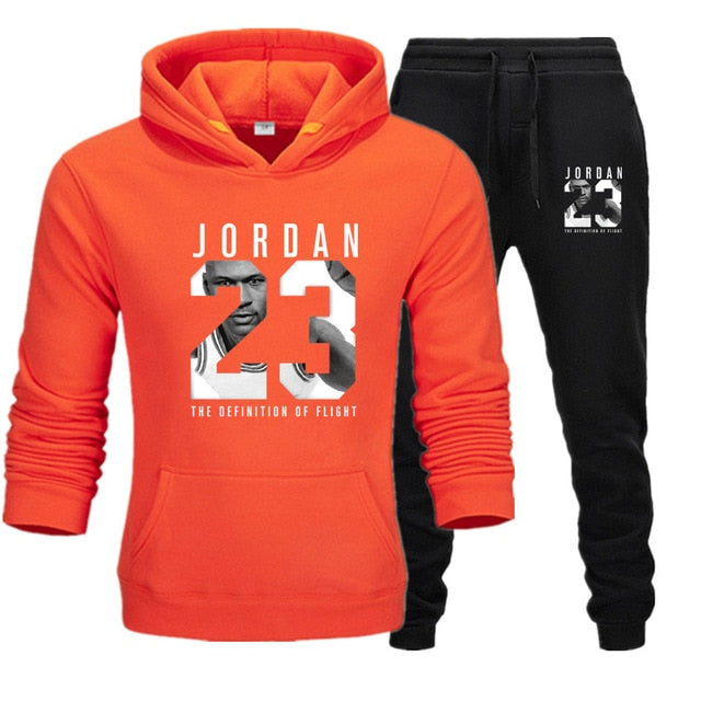 Hoodie + Sweat Pants Casual Suit Set