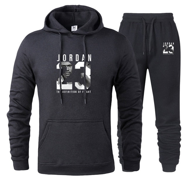 Hoodie + Sweat Pants Casual Suit Set