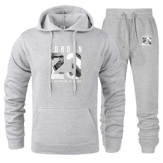 Hoodie + Sweat Pants Casual Suit Set