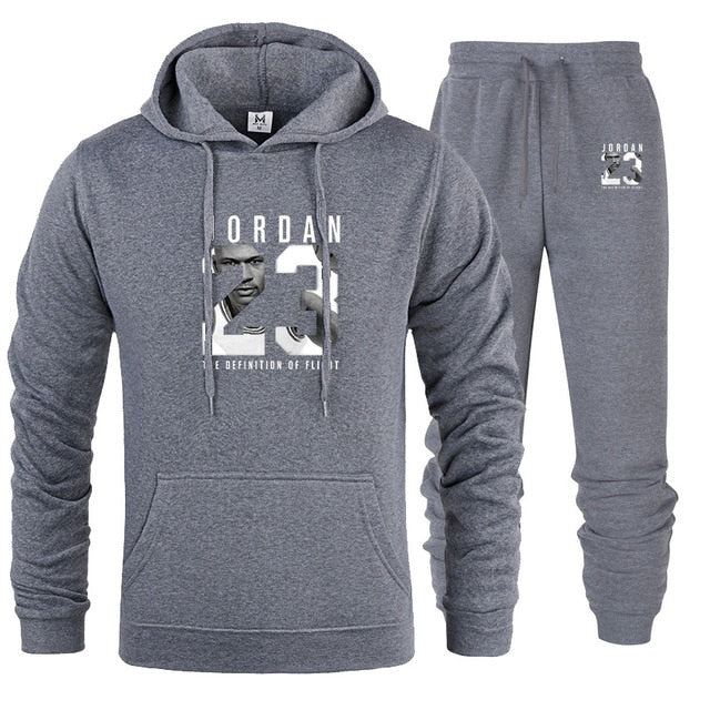 Hoodie + Sweat Pants Casual Suit Set