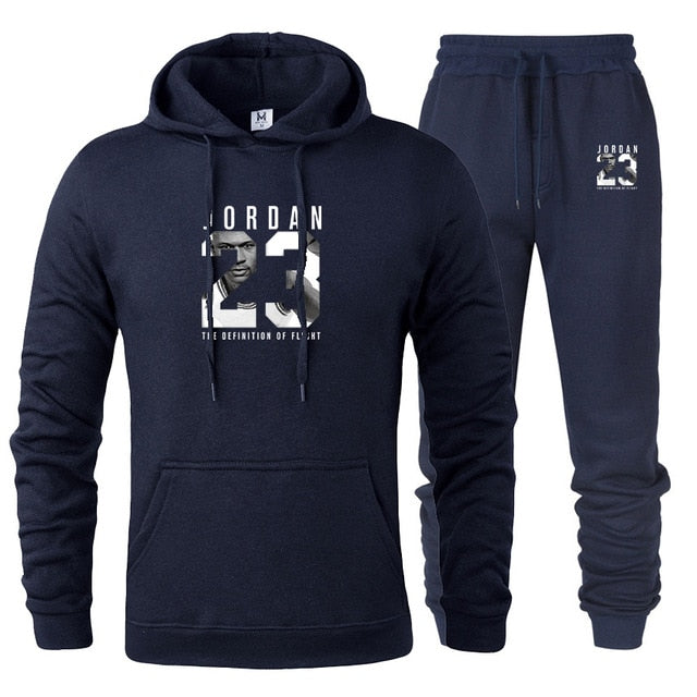 Hoodie + Sweat Pants Casual Suit Set