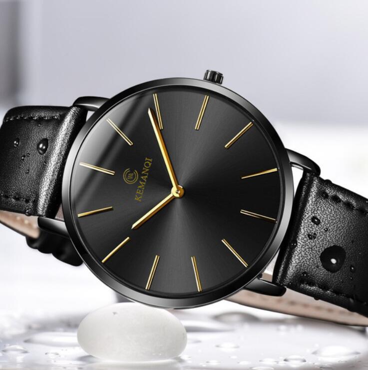 Ultra-thin Casual Fashion Leather Band Casual Watch