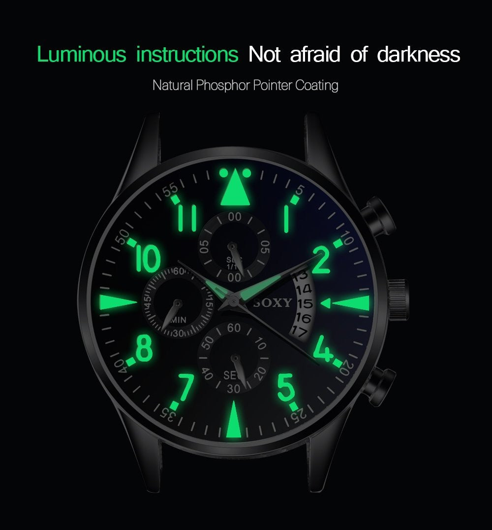 Men's Classic Calendar Steel Watch