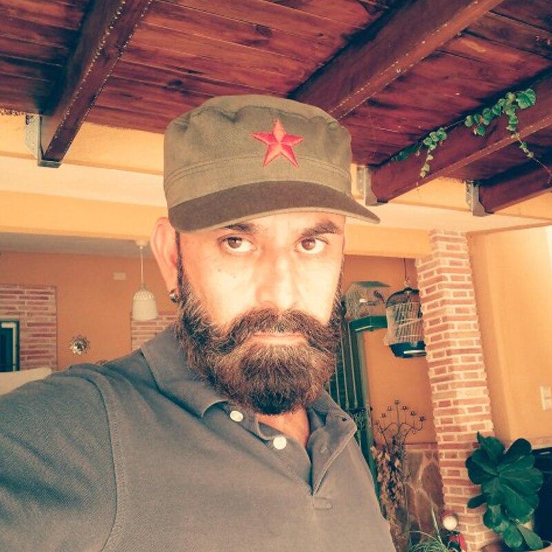 Flat Top Air Mesh Military Red Star Army Cap