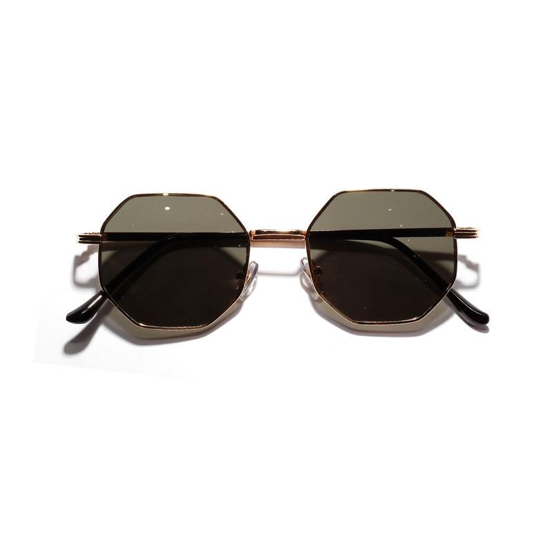 Retro Polygon Round Vintage Small frame Mirror Sunglasses