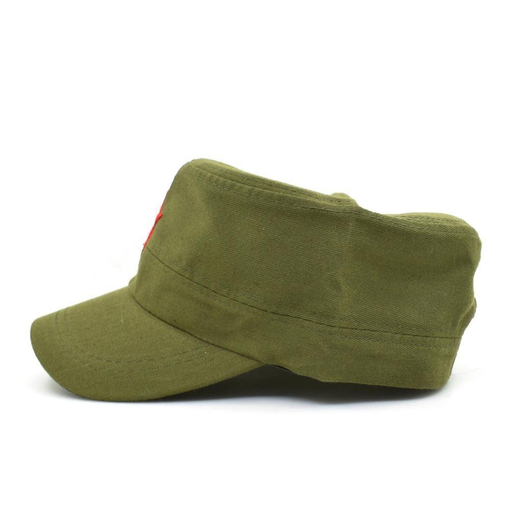 Flat Top Air Mesh Military Red Star Army Cap