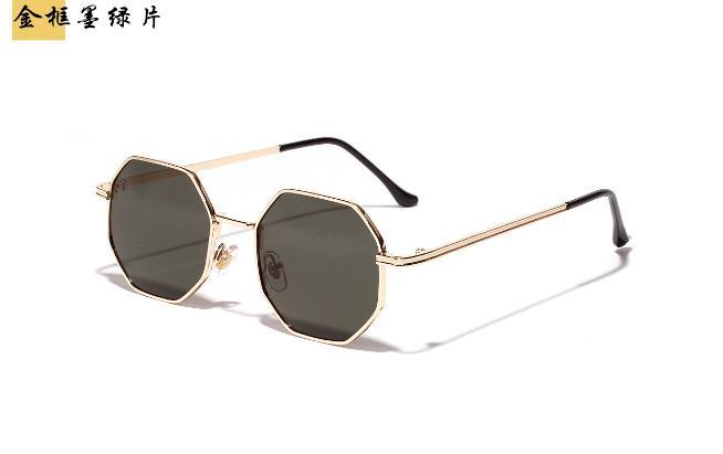 Retro Polygon Round Vintage Small frame Mirror Sunglasses