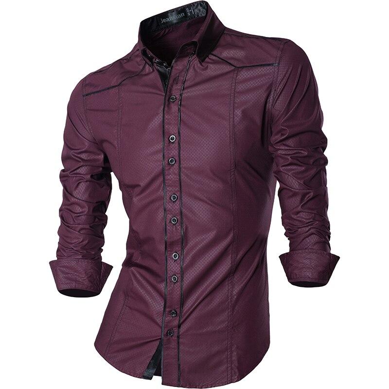 Men's Casual Slim fit Long Sleeve Shirt