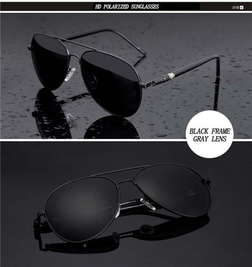 Polarized Metal Frame Alloy Aviator Sun Glasses