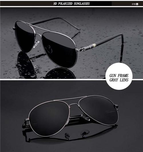 Polarized Metal Frame Alloy Aviator Sun Glasses
